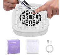 Nail Vacuum Dust Collector - Professional Cleaner for Quiet , Strong Suction with Filter System, Durable Design for Gel, Acrylic, Pedicure, Home, Salon, Studio, White, Easy Setup