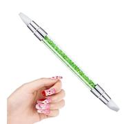 Nailartt - Set di pennelli per unghie in silicone, penne per unghie DualEnd, pennelli 3D per strass, applicazione di smalto, acrilico modellante, kit manicure fai da te per nail arttist, casa, saloni