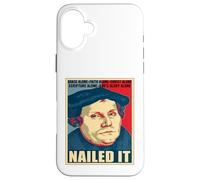 Nailed It Giorno della Riforma Protestante Martin Luterano Custodia per iPhone 16 Plus