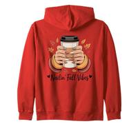 Nailin Fall Vibes Caffè Foglie Autun Felpa con Cappuccio