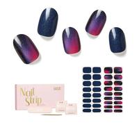 Nailog Adesivi Per Unghie - Gel UV Adesivi Unghie 34pcs,Stickers Unghie Autoadesiva,Strisce Smalto Gel Per Unghie,Full Wraps UV/LED Adesivi Unghie in Gel Nails Starter Kit