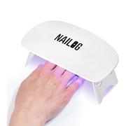 NAILOG Mini lampada UV LED da 6 W, asciuga unghie portatile con cavo USB per manicure con smalto gel, luce portatile per polimerizzazione