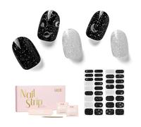 NAILOG Pellicola per Unghie，34Pcs Strisce per Unghie in Gel Semi Polimerizzato Adesivi e Decalcomanie per Unghie di Qualità da Salone per Donne Ragazze (Star Walk)