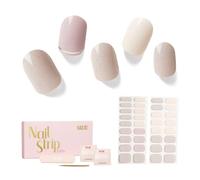 NAILOG Strisce per Unghie in Gel Semi Polimerizzato, 34 Pcs Adesivi e Decalcomanie per Unghie di Qualità da Salone, Nail Wraps Decorazione DIY per Donne Ragazze, Isabelle