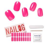 NAILOG Pellicola per Unghie in Gel Semi-Indurita, 20 Pcs Adesivi e Decalcomanie
