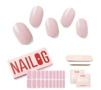 NAILOG Unghie Gel Adesive UV - 20 PCS Rosa Smalto Adesivo per Unghie Compatibile con qualsiasi lampada UV/LED, Durata Prolungata e Qualità Salon Professionale, Facile da Applicare e Rimuovere