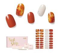 Nailog Unghie Gel Adesive UV - 34pcs Smalto Adesivo Per Unghie,Full Wraps Lampada UV/LED Adesivi per unghie,Stickers Unghie Nail Art,lunga durata Unghie Gel Nails Starter Kit,
