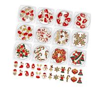 Nails di Natale Art Charm Bellissimo pupazzo di neve Nails Charm Nails Art Decorazione Babbo Natale Nails Art Ciondolo Per Saloni
