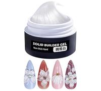 Nails Hard Gel, Non Sticky Nail Sculpting Gel, Long Lasting Shaping Formula, Smooth Application Texture, Sturdy Salon-Quality Finish, Ideal for Practice, Wedding, Party, Fashion, Home, Everyday Use