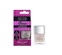 Nails Inc Better On Top, Get Glazed, Lucido, Shimmery, Top Coat, No Chip, Lunga durata, Asciugatura rapida, Air Dry, Manicure e pedicure professionale, Unghie di mani e piedi, Smalto vegano, 14 ml