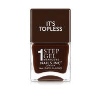 Nails Inc Topless Billie (rosso borgogna) - Smalto gel senza UV - manicure 1-step con durata fino a 8 giorni - asciugatura rapida, vegano & 21-free - per adulti & bambini - senza base/top coat