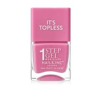 Nails Inc Topless Miley (rosa caramella) - Smalto gel senza UV - manicure 1-step con durata fino a 8 giorni - asciugatura rapida, vegano & 21-free - per adulti & bambini - senza base/top coat