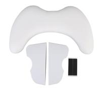 Nails Tech ARM REST staccabile a forma di manicure cuscino a mano PU in pelle chiodo a mano per il salone unghie (Bianco)