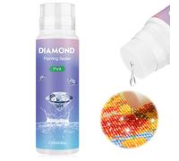 NAIMOER Colla per Pittura con Diamanti 120ml, Diamond Painting Kit Completo, Colla per Pittura Diamantata 5D con Punta in Spugna, Diamond Painting Accessori, Mantenere il Diamond Painting Scintillante