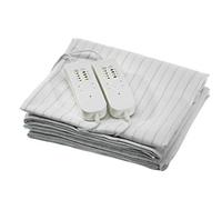 Naimoli's Word |Dolce Dormire Classic| Coprimaterasso Riscaldante Matrimoniale | Tecnologia con fili Conduttivi in Fibra di Carbonio | 160 x 190 cm| Colore Bianco/Neutro | Made in Italy