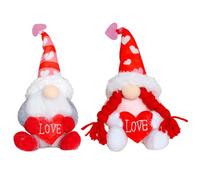 Nains De Vacances Pour La Saint-Valentin, Nains De Saint-Valentin, Decor Romantique, Décoration Romantique, Thème Cœur, Gnome In Peluche, -me In Tissu Fait À La Main, Tomte, Elfe Scandinave, G