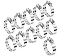 Naiocase 27-51 mm Clip tubo di tubo regolabile, 11 Pezzi Fascette Stringitubo in acciaio W2 per tubi flessibili, gas, acqua, auto, lavatrice, giardino