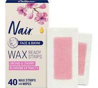 Nair Strisce depilatorie Ready-Strips per viso e bikini – 40 pezzi