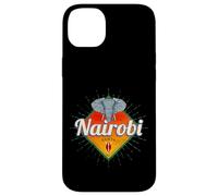 Nairobi Capital Kenya Elefante retrò Vintage Africa Souvenir Custodia per iPhone 14 Plus