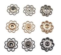 Naisfei 24 bottoni automatici da cucire 21 mm per costumi, borse, vestiti, cucito, fai da te