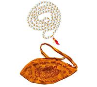 Naisha Gaumukhi Japa Mala Hare Rama Hare Krishna Tulsi Holy Basil Mala 108+1 Perle Originali per Daily Mantra Jaap, Legno, Perline