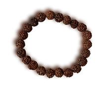 NAISHA Rudraksha Bracciale elastico Rudraksha 5 mukhi Paanch mukhi 5 Face Bracciale per meditazione yoga 8 mm Dimensioni
