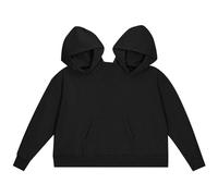 Naisicatar Coppia con Cappuccio Doppia Felpa per Pullover a Singolare felta Extra grandiosa con Cappuccio Intimo per 2 Persone con Regali tascabili per Coppie Che Indossano (Nero)
