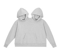 Naisicatar Coppia con Cappuccio Doppia Felpa per Pullover a Singolare Piena Felpa con Cappuccio Intimo Extra per 2 Persone con Regali tascabili per Coppie Che Indossano (Grigio)