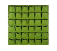 Naisicatar Fioriera da parete, borse per fioriere sospese pianta montata a parete verticale sacchetti di coltivazione 36 pentole in tessuto tascabile per il verde balcone