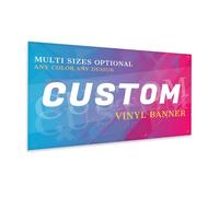 Naispanda Banner e Insegne in Vinile Personalizzati per Eventi Aziendali Banner Personalizzato per Esterni con Testo Dell'immagine del Logo - 3'x7' (91x213cm)