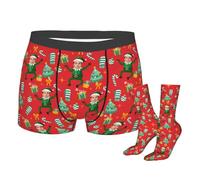 Naispanda Boxer Divertenti Personalizzati con Il Volto della Moglie, Biancheria Intima con Stampa Personalizzata con Calzini da 16 Pollici, Boxer con Volto Personalizzato, Foto sulle Mutande