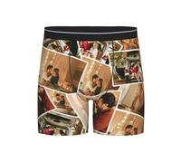 Naispanda Boxer Personalizzati con Foto Intimo Lungo Personalizzato Divertente con Immagini del Volto della Moglie Pantaloncini da Uomo Personalizzati Mutande Regali Personalizzati per San Valentino