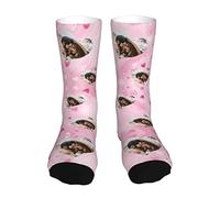 Naispanda Calzini Personalizzati di San Valentino Novità Divertente Stampa Coppie Personalizzata Foto del tuo volto su Calzino Unisex per Uomini Donne Regali Amanti