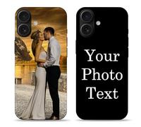 Naispanda Cover Personalizzata per Apple iPhone 17, 16, 15, 14, 13, 12, 11, Pro, Max, XR, XS, X,8, 7, 6 Personalizzato con Foto Testi Disegni, Custodia personalizzata in tpu