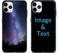 Naispanda Cover Personalizzata per Apple iPhone 17, 16, 15, 14, 13, 12, 11, Pro, Max, XR, XS, X,8, 7, 6 Personalizzato con Foto Testi Disegni, Custodia personalizzata in tpu