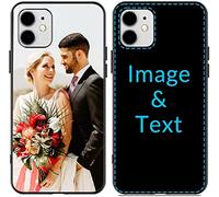 Naispanda Cover Personalizzata per Apple iPhone 17, 16, 15, 14, 13, 12, 11, Pro, Max, XR, XS, X,8, 7, 6 Personalizzato con Foto Testi Disegni, Custodia personalizzata in tpu
