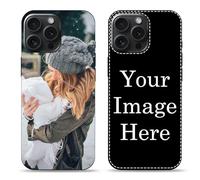 Naispanda Cover Personalizzata per Apple iPhone 17, 16, 15, 14, 13, 12, 11, Pro, Max, XR, XS, X,8, 7, 6 Personalizzato con Foto Testi Disegni, Custodia personalizzata in tpu
