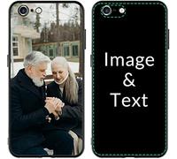 Naispanda Cover Personalizzata per Apple iPhone 17, 16, 15, 14, 13, 12, 11, Pro, Max, XR, XS, X,8, 7, 6 Personalizzato con Foto Testi Disegni, Custodia personalizzata in tpu