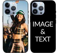 Naispanda Cover Personalizzata per Apple iPhone 17, 16, 15, 14, 13, 12, 11, Pro, Max, XR, XS, X,8, 7, 6 Personalizzato con Foto Testi Disegni, Custodia personalizzata in tpu