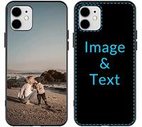 Naispanda Cover Personalizzata per Apple iPhone 17, 16, 15, 14, 13, 12, 11, Pro, Max, XR, XS, X,8, 7, 6 Personalizzato con Foto Testi Disegni, Custodia personalizzata in tpu