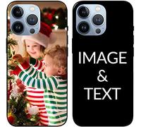 Naispanda Cover Personalizzata per Apple iPhone 17, 16, 15, 14, 13, 12, 11, Pro, Max, XR, XS, X,8, 7, 6 Personalizzato con Foto Testi Disegni, Custodia personalizzata in tpu