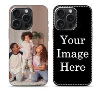 Naispanda Cover Personalizzata per Apple iPhone 17, 16, 15, 14, 13, 12, 11, Pro, Max, XR, XS, X,8, 7, 6 Personalizzato con Foto Testi Disegni, Custodia personalizzata in tpu