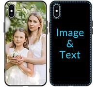 Naispanda Cover Personalizzata per Apple iPhone 17, 16, 15, 14, 13, 12, 11, Pro, Max, XR, XS, X,8, 7, 6 Personalizzato con Foto Testi Disegni, Custodia personalizzata in tpu