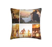 Naispanda Cuscino Personalizzato con Foto e Scritte 30x30 cm Personalizzabile Idea Regalo Simpatica ed Originale per Festa del papà, della Mamma, Compleanno, per Lui e lei