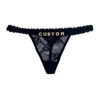 Naispanda Perizoma Personalizzato con Nome Lettere Strass Personalizzate Mutandine di Pizzo per Donna Mutandine Perizoma Personalizzate Intimo Perizoma Personalizzato con Nome sopra
