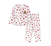 Naispanda Pigiama Personalizzato Pigiama Personalizzato con Foto del Volto Pigiama a Maniche Lunghe Personalizzato per Donna Fidanzata Mamma Pigiama a Maniche Lunghe con Bottoni Personalizzati
