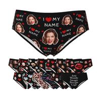 Naispanda Slip Bikini Personalizzato con Testo Fotografico Intimo Fotografico Personalizzato per Donna Intimo da Donna con Volto Personalizzato Regali di Compleanno di Natale Personalizzati per Donna