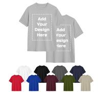 Naispanda T-Shirt Cotone Personalizzabile, Personalizza la Tua t-Shirt con Foto, Logo e/o Testo Manica Corta