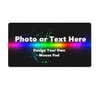 Naispanda Tappetino Mouse Personalizzabile con Foto e Scritta, Tappetino per Mouse personalizzato, per Aggiungere Immagini per Progettare il Proprio Tappetino per Mouse Personalizzato