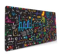 Naispanda Tappetino per Mouse Grande Personalizzabile, Bordi in Gomma Resistente Antiscivolo, Superficie Impermeabile, Formula Matematica, 90 cm x 40 cm, Multicolore